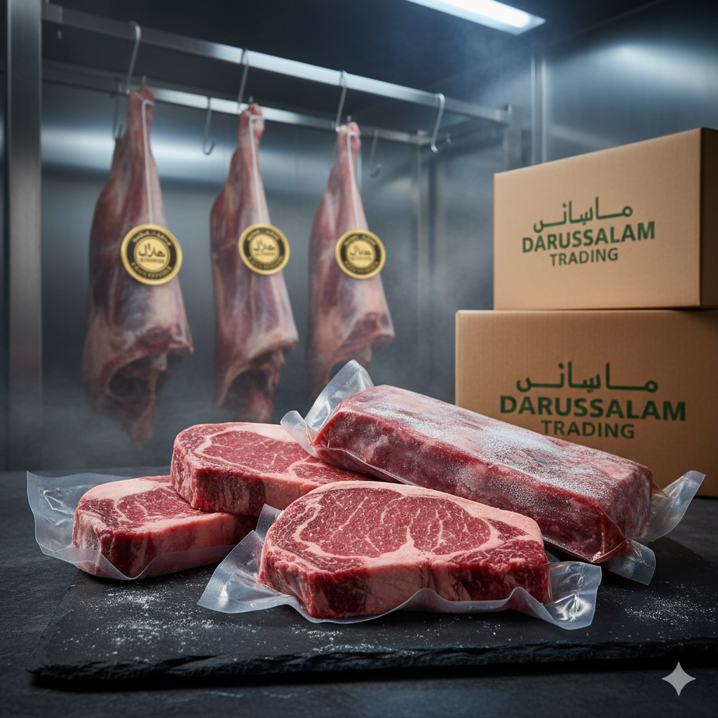 Premium frozen beef cuts